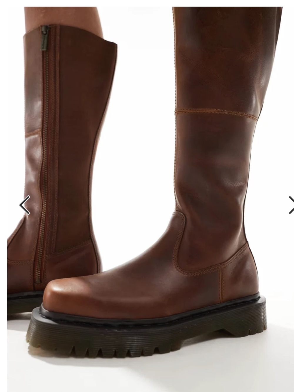 Dr Martens X Free People Amaayah Knee High Leather Boots new - Picture 8 of 15